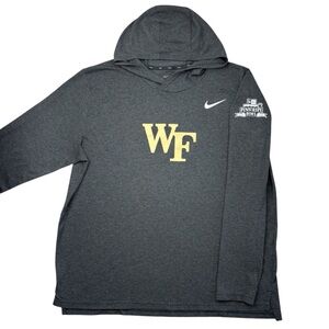 Nike Wake Forest Football TEAM ISSUED Lightweight Pullover Hoodie Sweatshirt 2XL
